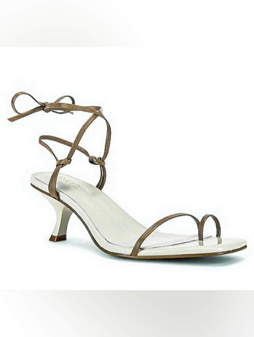 New RAYE Strappy Sandals US 8.5 Sandie Ankle Wrap Tie Kitten Heel Pumps